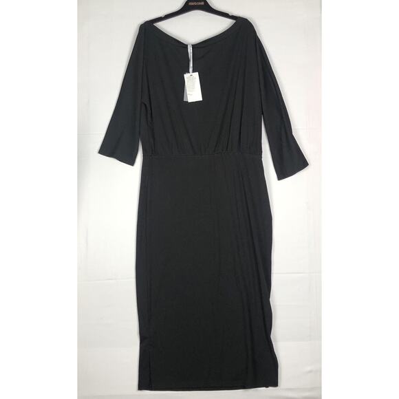GRACE KARIN black One Shoulder Hips Wrapped Bodycon Party Pencil Dress 2XL NEW - Picture 1 of 12